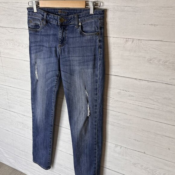 Kut from the Kloth Jeans Womens Size 6 Medium Wash Boyfriend Distressed Everyday - Picture 5 of 15